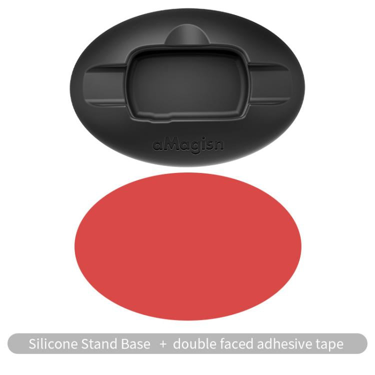 For Insta360 X5 / X4 aMagisn Silicone Base Desktop Stand Car Dashboard Holder