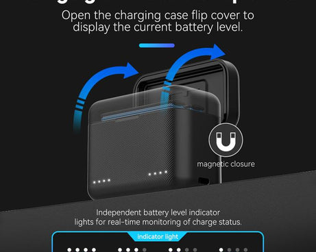 For Insta360 X4 TELESIN Battery Charger Dual Battery Storage Charging Case