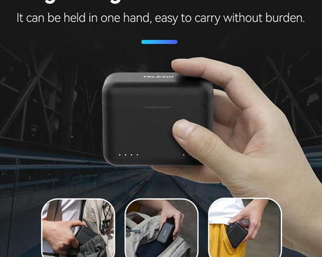 For Insta360 X4 TELESIN Battery Charger Dual Battery Storage Charging Case