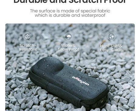 For Insta360 X5 Camera aMagisn Storage Bag Hard Shell Protective Case with Carabiner Clip, Storage Bag