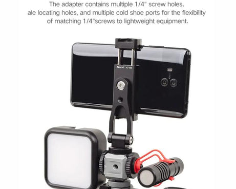 XILETU  XDS-15  Multi-head Cold Shoe Mount Adapter for Camera Flash, Microphone, LED Light, XDS-15