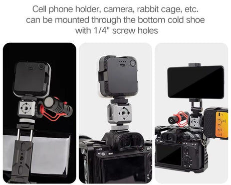 XILETU  XDS-15  Multi-head Cold Shoe Mount Adapter for Camera Flash, Microphone, LED Light, XDS-15