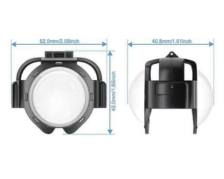 For Insta360 X5 Anti-Fog Snap-On Lens Protector Durable Glass Cover, Lens Protector