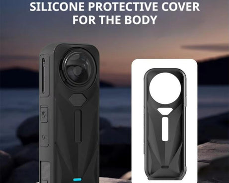 For Insta360 X5 Camera Silicone Case Body Cover Anti-dust and Stain-resistant Protective Shell