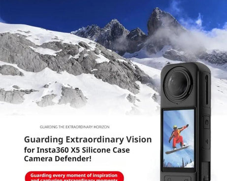 For Insta360 X5 Camera Silicone Case Body Cover Anti-dust and Stain-resistant Protective Shell