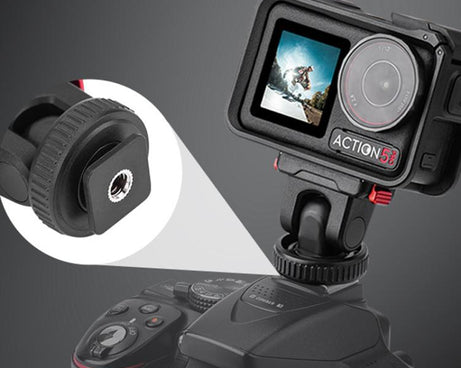 For Osmo Action 3 / 4 / 5 Pro Flymile AC5003 Magnetic Head Quick Release Base