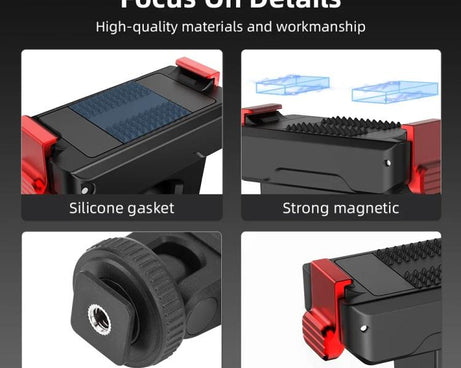 For Osmo Action 3 / 4 / 5 Pro Flymile AC5003 Magnetic Head Quick Release Base