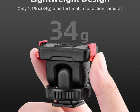 For Osmo Action 3 / 4 / 5 Pro Flymile AC5003 Magnetic Head Quick Release Base