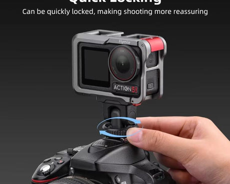 For Osmo Action 3 / 4 / 5 Pro Flymile AC5003 Magnetic Head Quick Release Base