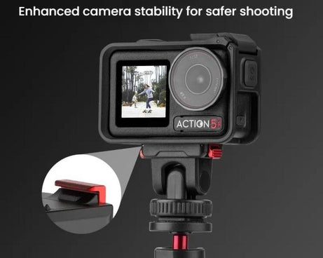 For Osmo Action 3 / 4 / 5 Pro Flymile AC5003 Magnetic Head Quick Release Base