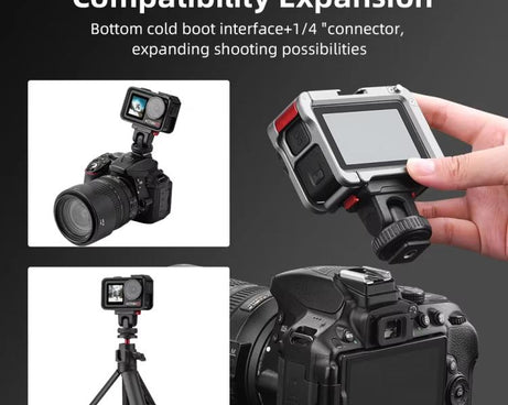 For Osmo Action 3 / 4 / 5 Pro Flymile AC5003 Magnetic Head Quick Release Base