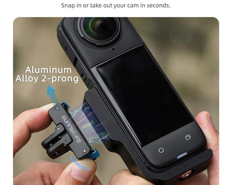 For Insta360 X5 / X4 Sunnylife X4-ZJ826 L-shape Conversion Bracket Magnetic Adaptor Expansion Accessory, X4-ZJ826