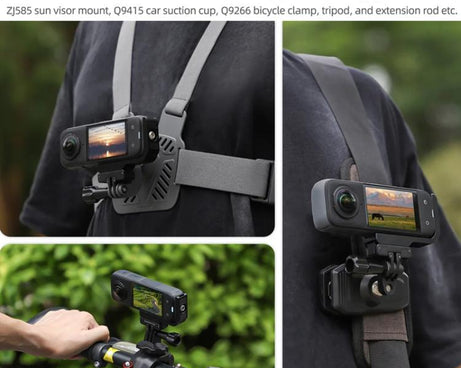 For Insta360 X5 / X4 Sunnylife X4-ZJ826 L-shape Conversion Bracket Magnetic Adaptor Expansion Accessory, X4-ZJ826