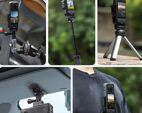 For Insta360 X5 / X4 Sunnylife X4-ZJ826 L-shape Conversion Bracket Magnetic Adaptor Expansion Accessory, X4-ZJ826