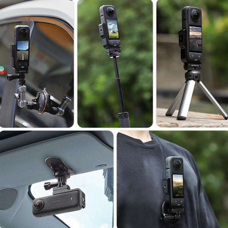 For Insta360 X5 / X4 Sunnylife X4-ZJ826 L-shape Conversion Bracket Magnetic Adaptor Expansion Accessory, X4-ZJ826