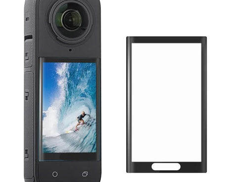 Sunnylife Curved Tempered Film HD Anti-Explosion Anti-Drop Scratch Protective Film, For Insta360 X5 / X4, For Insta360 X5 / X4 2sets