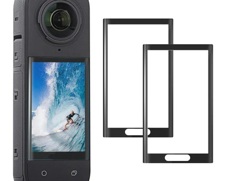 Sunnylife Curved Tempered Film HD Anti-Explosion Anti-Drop Scratch Protective Film, For Insta360 X5 / X4, For Insta360 X5 / X4 2sets