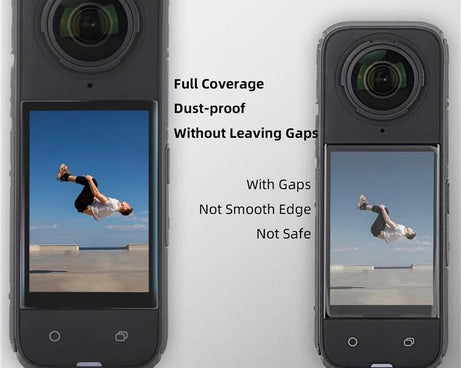 Sunnylife Curved Tempered Film HD Anti-Explosion Anti-Drop Scratch Protective Film, For Insta360 X5 / X4, For Insta360 X5 / X4 2sets