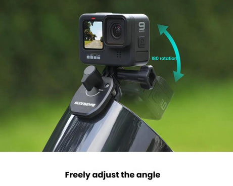 Sunnylife ZJ846 Sports Camera Universal Mount Motorcycle Windshield Clip