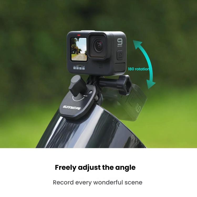 Sunnylife ZJ846 Sports Camera Universal Mount Motorcycle Windshield Clip