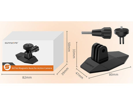 Sunnylife DZ762 Sports Camera Magnetic Dock Expansion Adapter Bracket