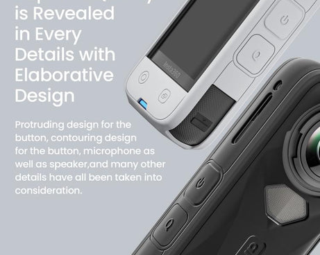 For Insta360 X5 Action Camera Protective Accessories, aMagisn Body Case+Lens Cap Black, aMagisn Body Case+Lens Cap Gray, aMagisn Body Case Black, aMagisn Body Case Gray