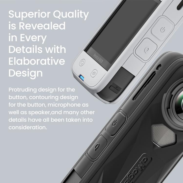 For Insta360 X5 Action Camera Protective Accessories, aMagisn Body Case+Lens Cap Black, aMagisn Body Case+Lens Cap Gray, aMagisn Body Case Black, aMagisn Body Case Gray