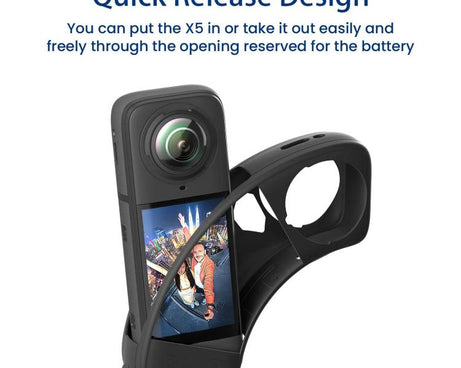 For Insta360 X5 Action Camera Protective Accessories, aMagisn Body Case+Lens Cap Black, aMagisn Body Case+Lens Cap Gray, aMagisn Body Case Black, aMagisn Body Case Gray