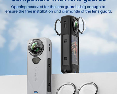 For Insta360 X5 Action Camera Protective Accessories, aMagisn Body Case+Lens Cap Black, aMagisn Body Case+Lens Cap Gray, aMagisn Body Case Black, aMagisn Body Case Gray