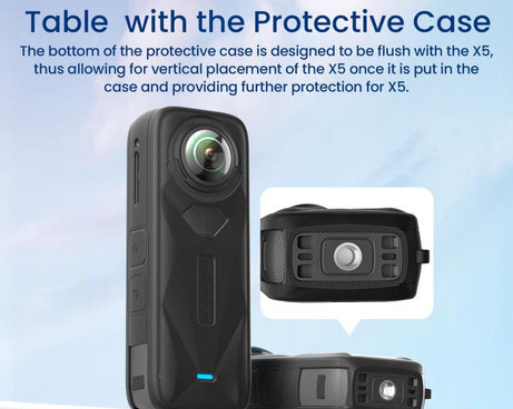 For Insta360 X5 Action Camera Protective Accessories, aMagisn Body Case+Lens Cap Black, aMagisn Body Case+Lens Cap Gray, aMagisn Body Case Black, aMagisn Body Case Gray