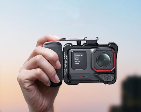 aMagisn Xplorer Grip Kit Street Vlogging Handle For Insta360, DJI Action, and GoPro Hero Series Action Cameras, For Insta360, DJI Action, and GoPro