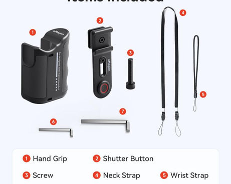 aMagisn Xplorer Grip Kit Street Vlogging Handle For Insta360, DJI Action, and GoPro Hero Series Action Cameras, For Insta360, DJI Action, and GoPro