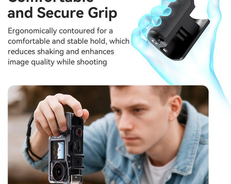 aMagisn Xplorer Grip Kit Street Vlogging Handle For Insta360, DJI Action, and GoPro Hero Series Action Cameras, For Insta360, DJI Action, and GoPro