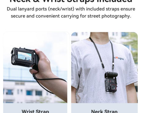 aMagisn Xplorer Grip Kit Street Vlogging Handle For Insta360, DJI Action, and GoPro Hero Series Action Cameras, For Insta360, DJI Action, and GoPro