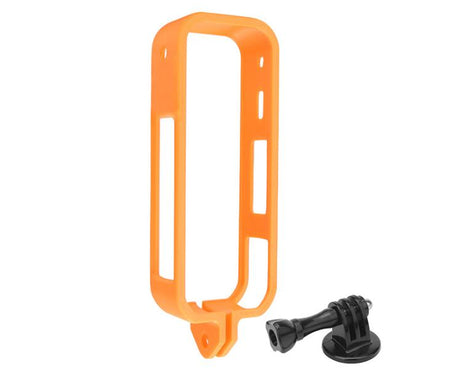 For Insta360 X5 360 Camera CQT Expandable Protective Cage Shockproof Case, Vertical Black, Horizontal Black, Vertical Orange, Horizontal Orange