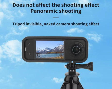For Insta360 X5 360 Camera CQT Expandable Protective Cage Shockproof Case, Vertical Black, Horizontal Black, Vertical Orange, Horizontal Orange