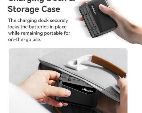 For Insta360 X5 Camera AMagisn Battery Charger Fast Charging Station For 3 Batteries Simultaneously