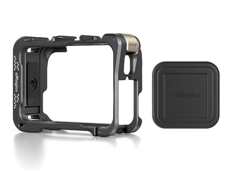 For Insta360 Ace Pro 2 / Ace Pro Camera AMagisn Quick Release Metal Cage Horizontal & Vertical Shooting Protective Frame