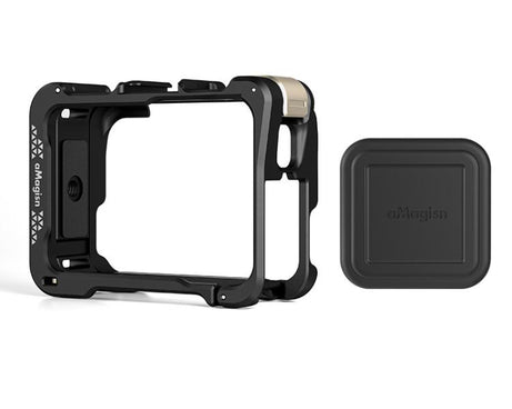 For Insta360 Ace Pro 2 / Ace Pro Camera AMagisn Quick Release Metal Cage Horizontal & Vertical Shooting Protective Frame