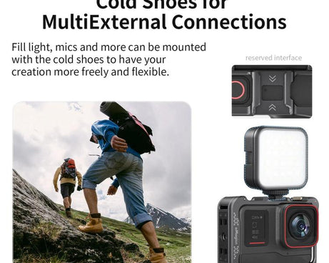 For Insta360 Ace Pro 2 / Ace Pro Camera AMagisn Quick Release Metal Cage Horizontal & Vertical Shooting Protective Frame