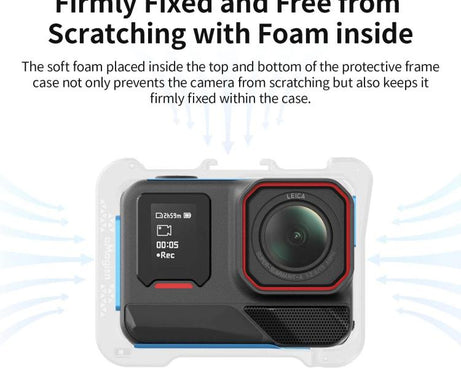 For Insta360 Ace Pro 2 / Ace Pro Camera AMagisn Quick Release Metal Cage Horizontal & Vertical Shooting Protective Frame