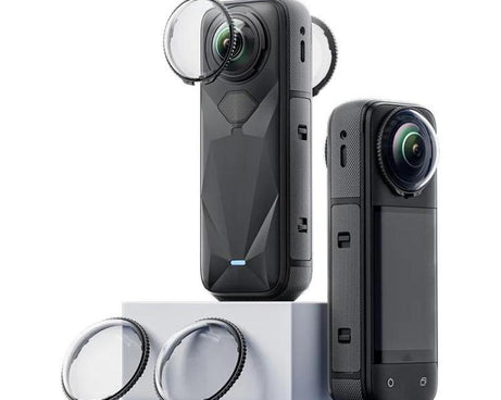 For Insta360 X5 Camera aMagisn Lens Guard Protector Detachable Anti-Scratch Glass Cover