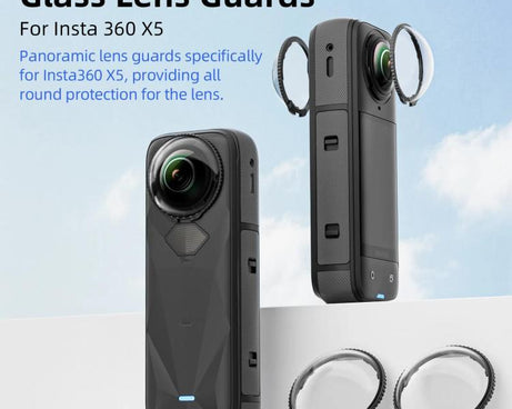 For Insta360 X5 Camera aMagisn Lens Guard Protector Detachable Anti-Scratch Glass Cover
