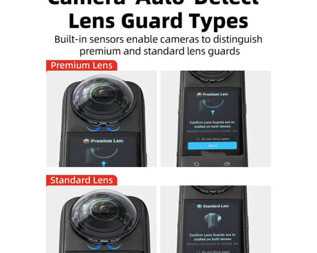 For Insta360 X5 Camera aMagisn Lens Guard Protector Detachable Anti-Scratch Glass Cover