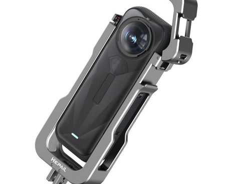 For Insta360 X5 HEPAIL AC-81 Metal Rabbit Cage Extended Protective Frame, AC-81