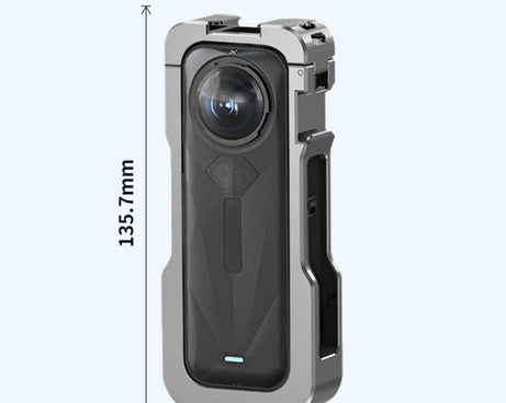 For Insta360 X5 HEPAIL AC-81 Metal Rabbit Cage Extended Protective Frame, AC-81