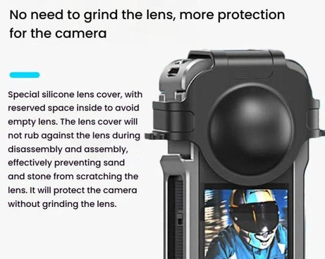 For Insta360 X5 HEPAIL AC-81 Metal Rabbit Cage Extended Protective Frame, AC-81