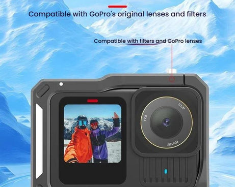 HEPAIL AC68 Aluminum Alloy Rabbit Cage Frame For GoPro HERO13 Black /12 Black /11 Black /10 Black /9 Black, AC68