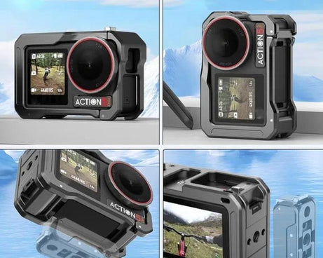 For DJI Osmo Action 5 Pro / 4 / 3 HEPAIL AC70 Metal Rabbit Cage