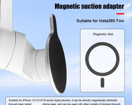 For Insta360 FLow HEPAIL MS08 Gimbal Magnet Phone Holder